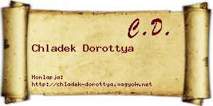 Chladek Dorottya névjegykártya
